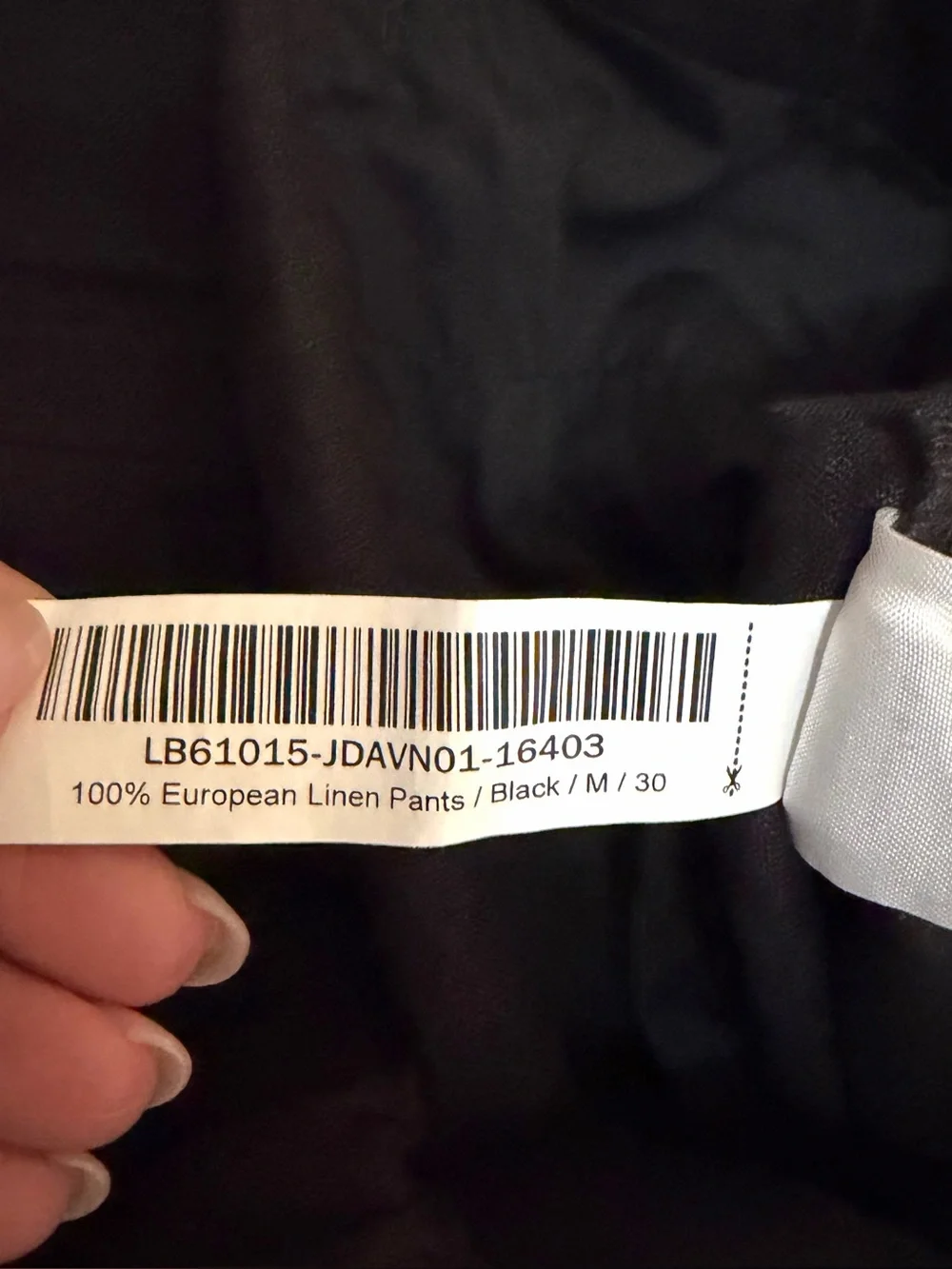 Quince Men’s 100% European Linen Pants Black